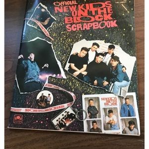 Vintage New Kids on the Block Lot: Scrapbook, calendars, book